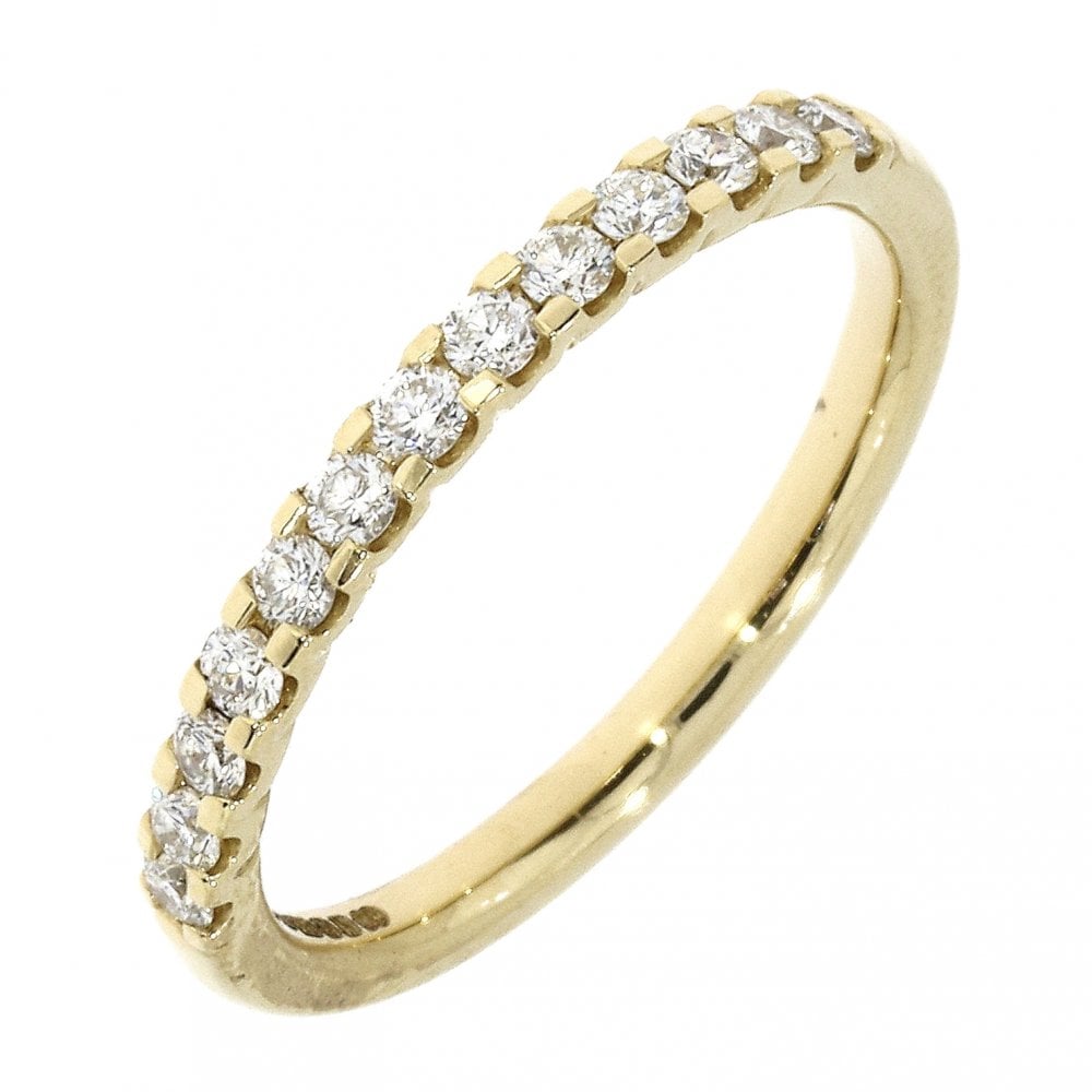 Ladies 18ct Gold Diamond Half Eternity Ring