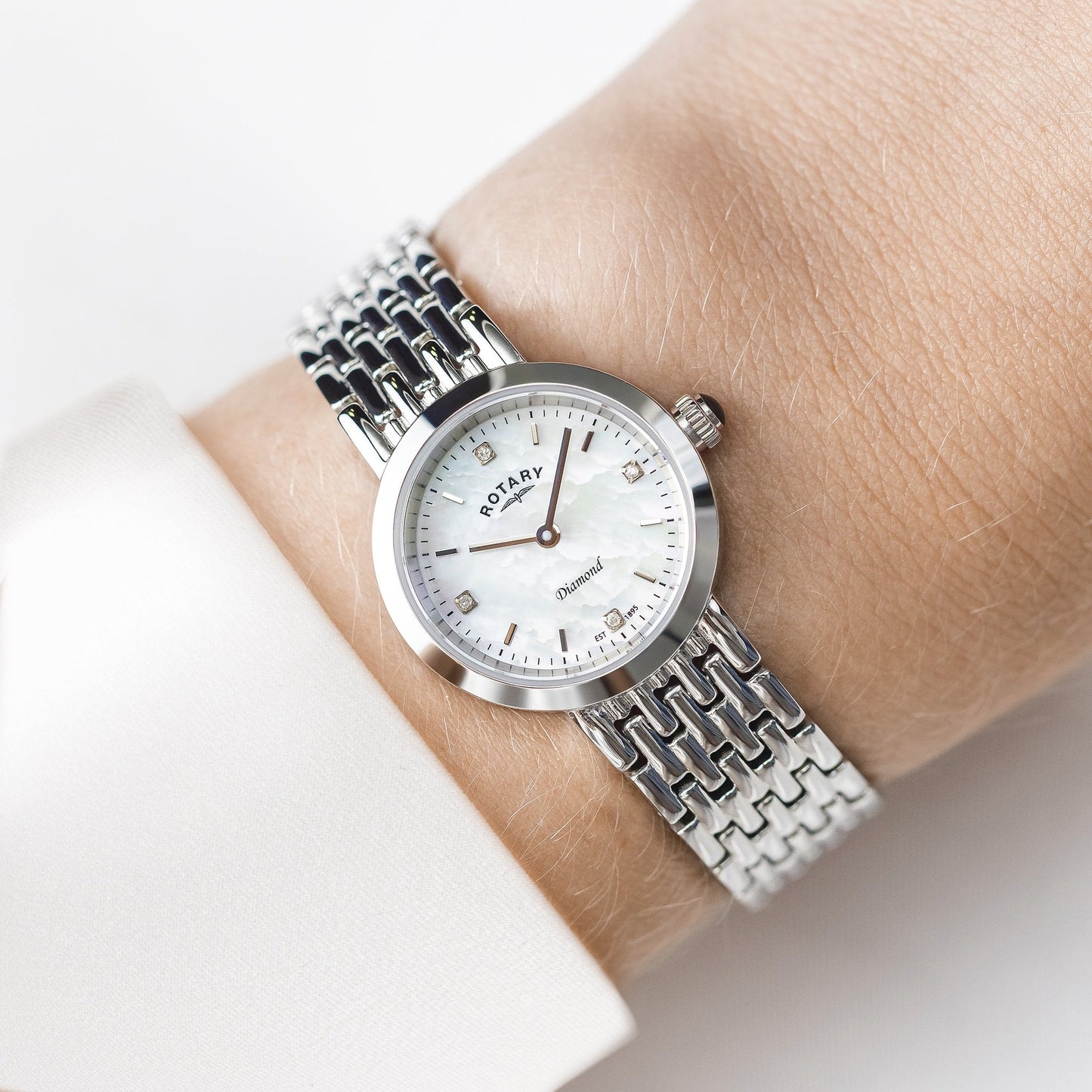 Ladies Steel Battery Dress Watch on Bracelet LB00899/07/D