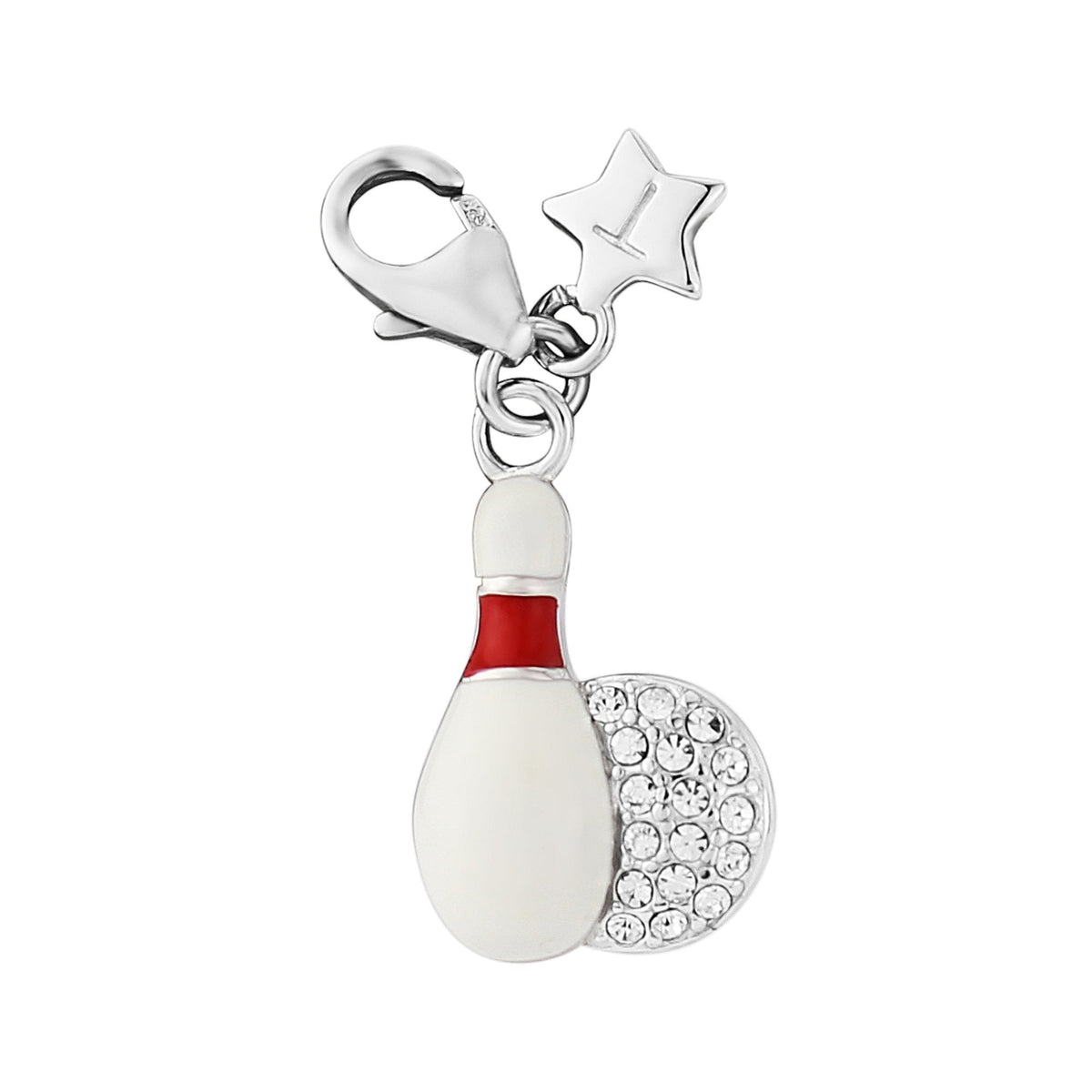Ladies Sterling Silver Clip on Skittle Charm SCH305