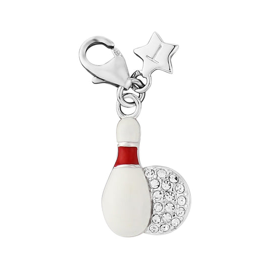 Ladies Sterling Silver Clip on Skittle Charm SCH305