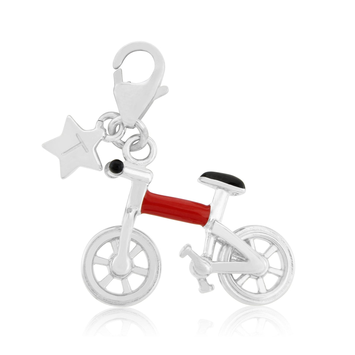 Ladies Sterling Silver Bicycle Clip-on Charm SCH324