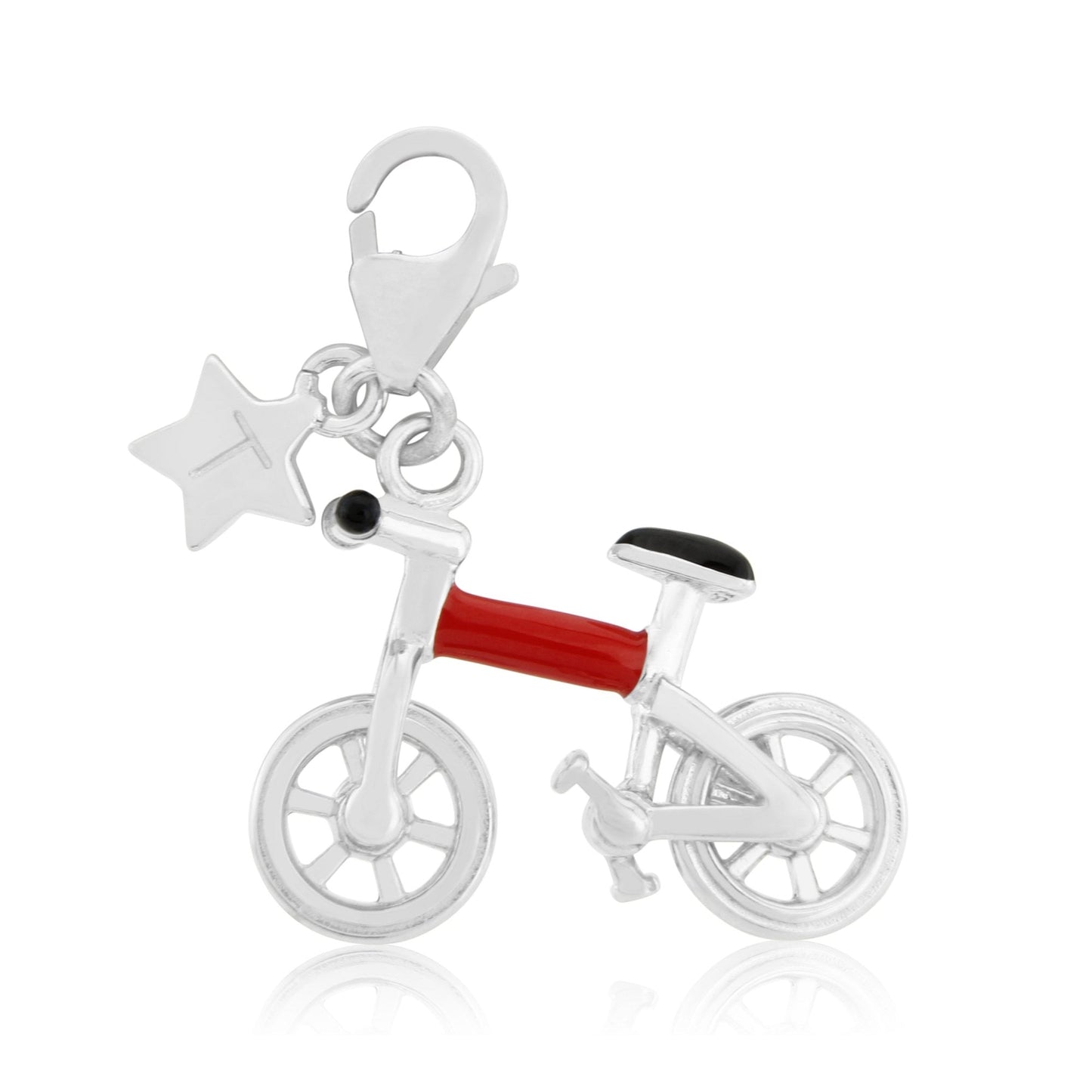 Ladies Sterling Silver Bicycle Clip-on Charm SCH324