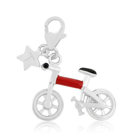 Ladies Sterling Silver Bicycle Clip-on Charm SCH324