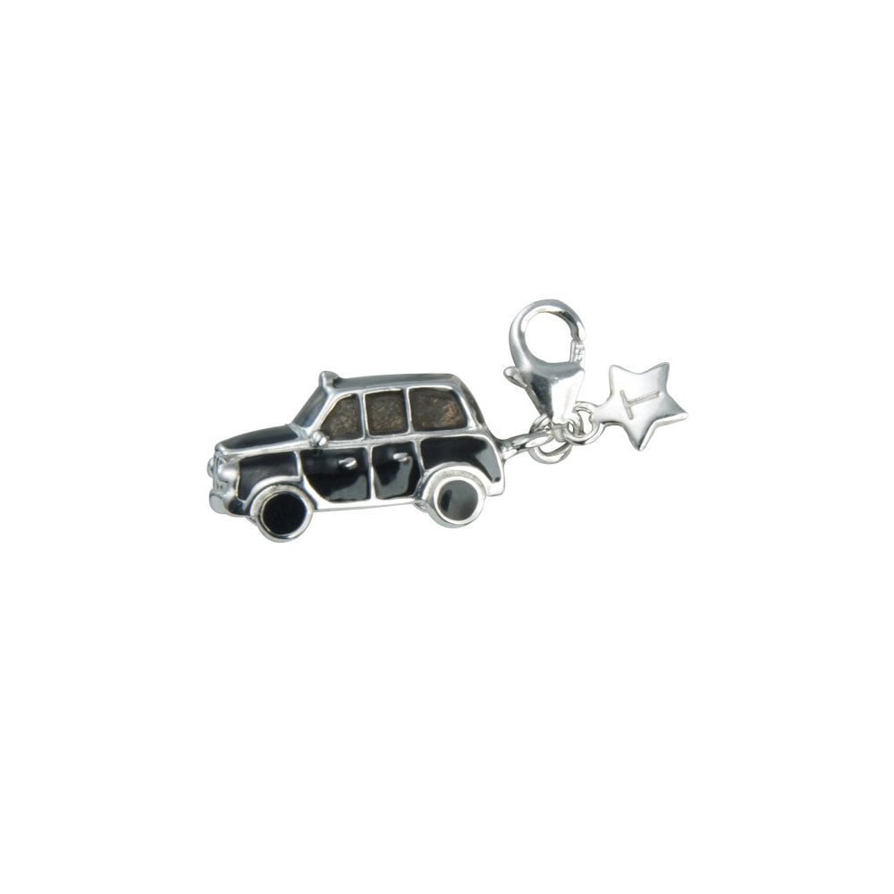Ladies Sterling Silver London Taxi Clip-on Charm SCH175
