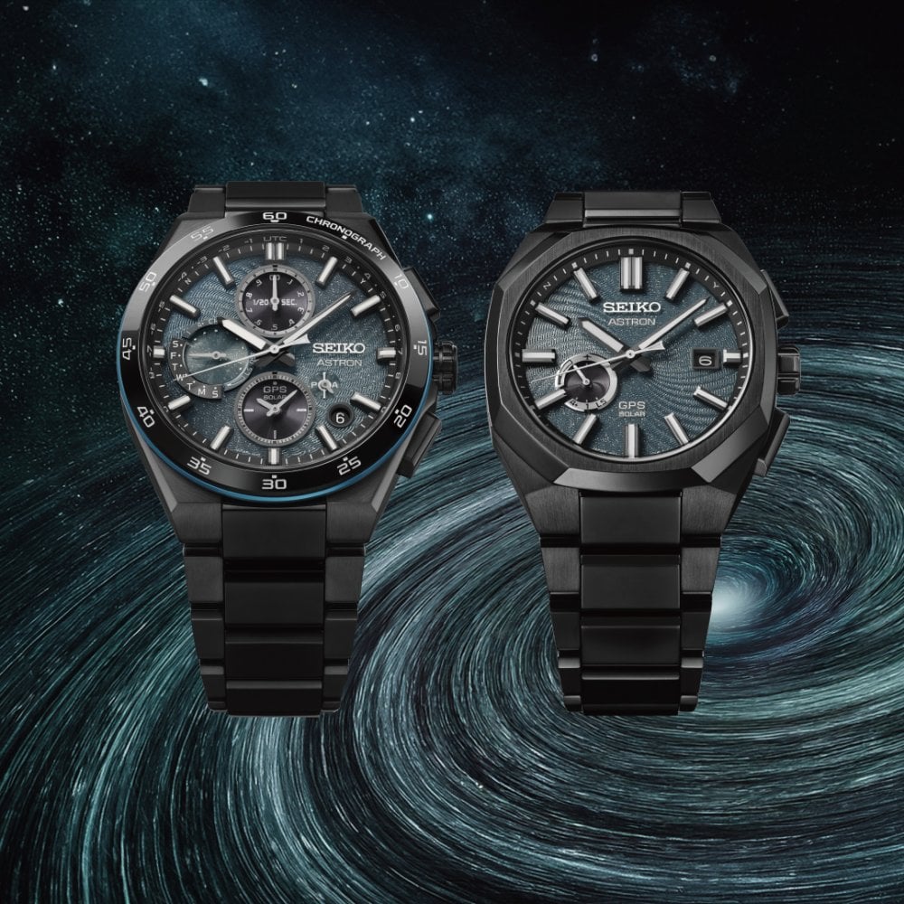 GPS Solar Chronograph Titanium Watch Spiral Galaxy SSH187J1