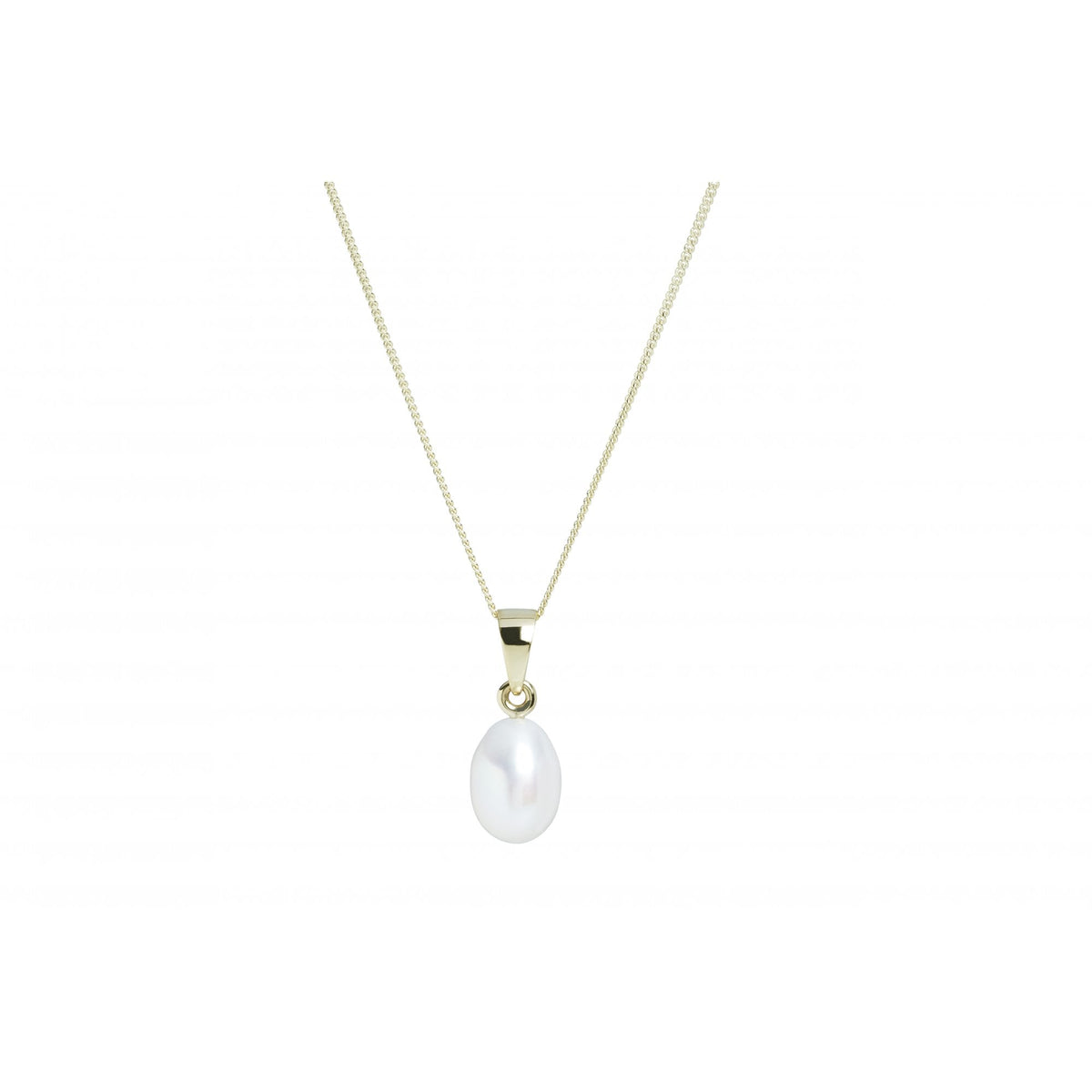 Ladies 9ct Gold Freshwater Pearl Pendant