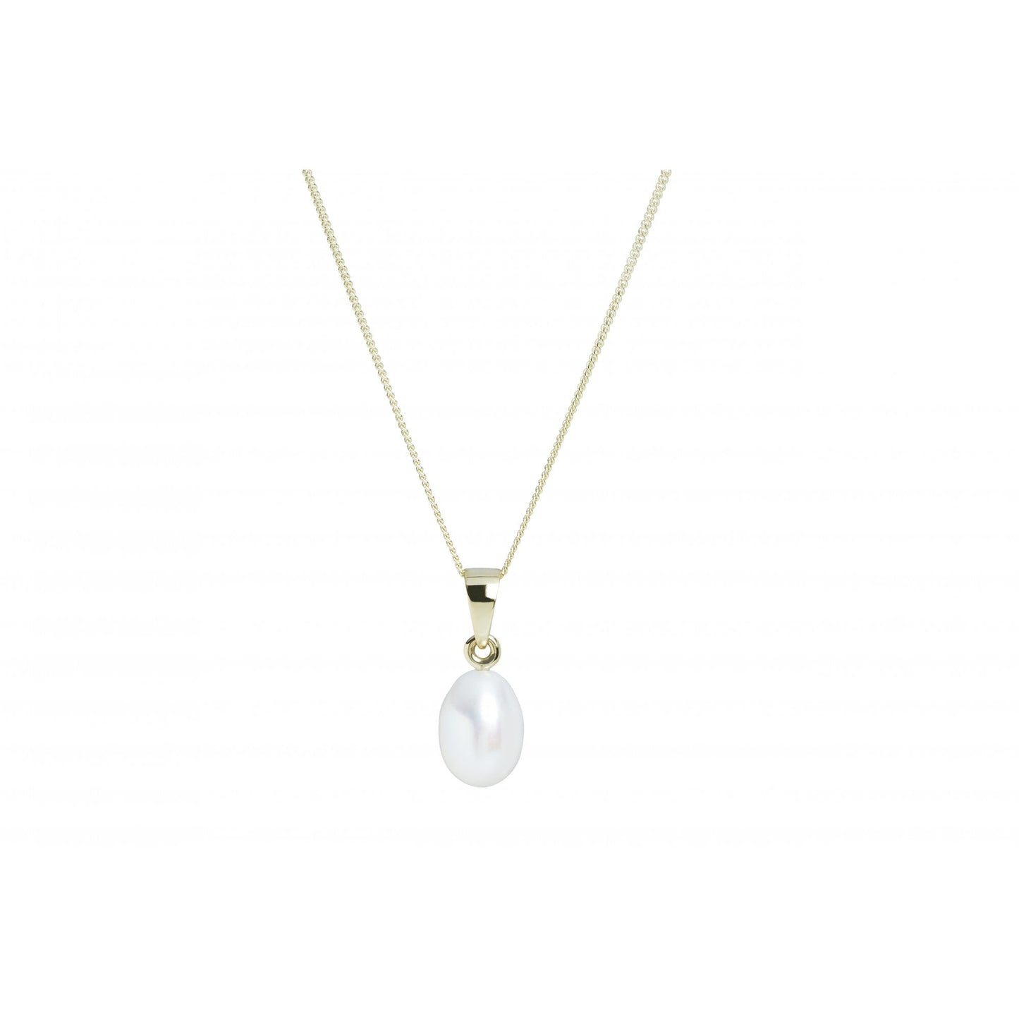 Ladies 9ct Gold Freshwater Pearl Pendant
