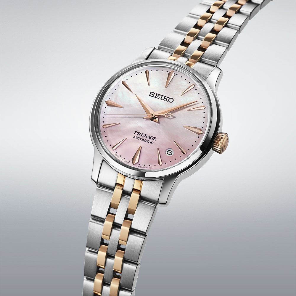 Presage Ladies Two Tone Automatic Watch Springtime SRPM06J1