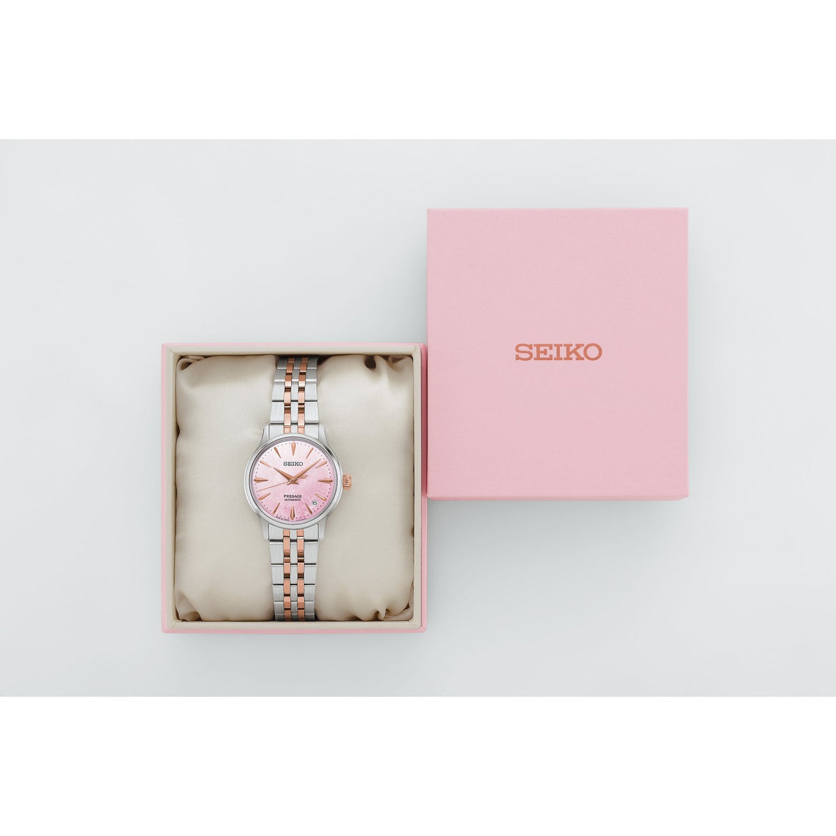 Presage Ladies Two Tone Automatic Watch Springtime SRPM06J1