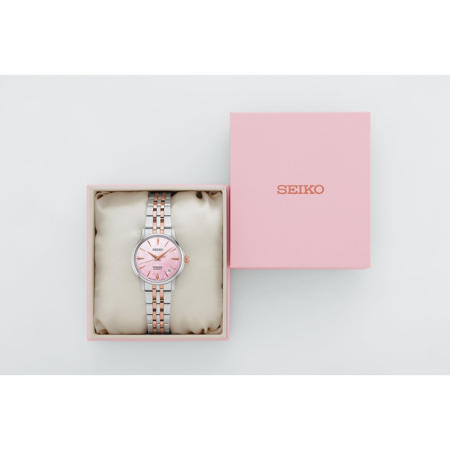 Presage Ladies Two Tone Automatic Watch Springtime SRPM06J1