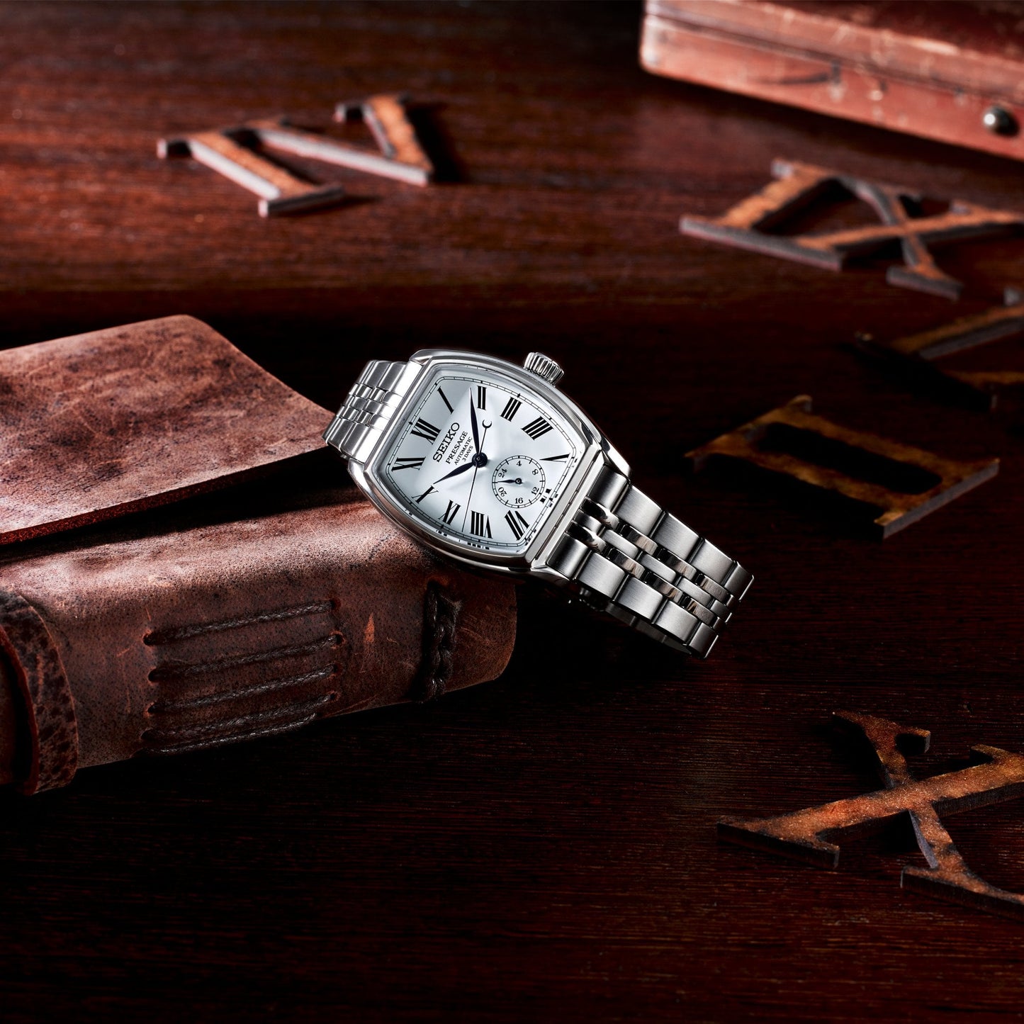 Presage Classic Series Gents Automatic Watch Tonneau SPB537J1