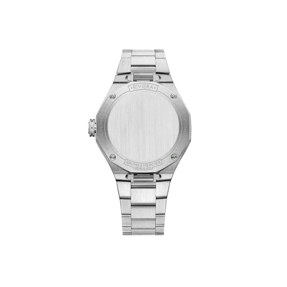 Ladies Steel Baume & Mercier Quartz Watch, Date Riviera 10614