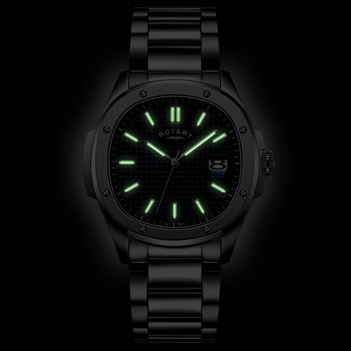 Gents Stainless Steel Battery Watch, Bracelet Apex100 GB05575/05