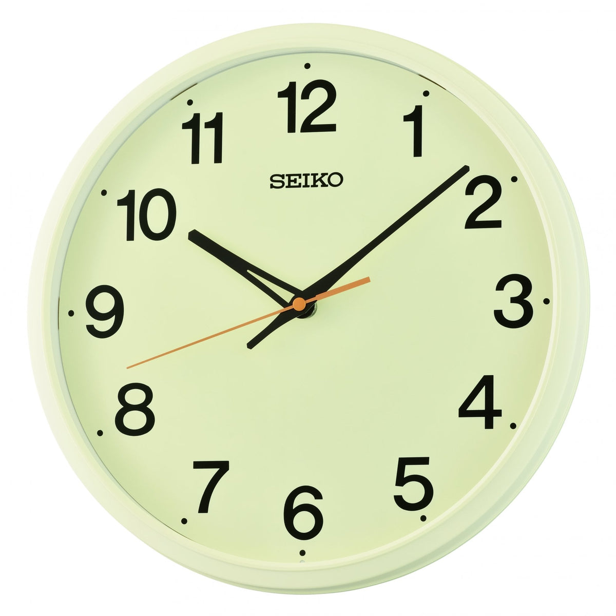 Round Cream Clear Quartz Battery Wall Clock QHA019C