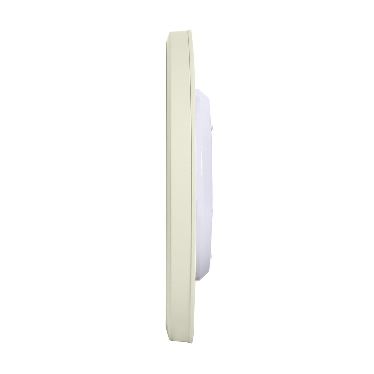 Round Cream Clear Quartz Battery Wall Clock QHA019C