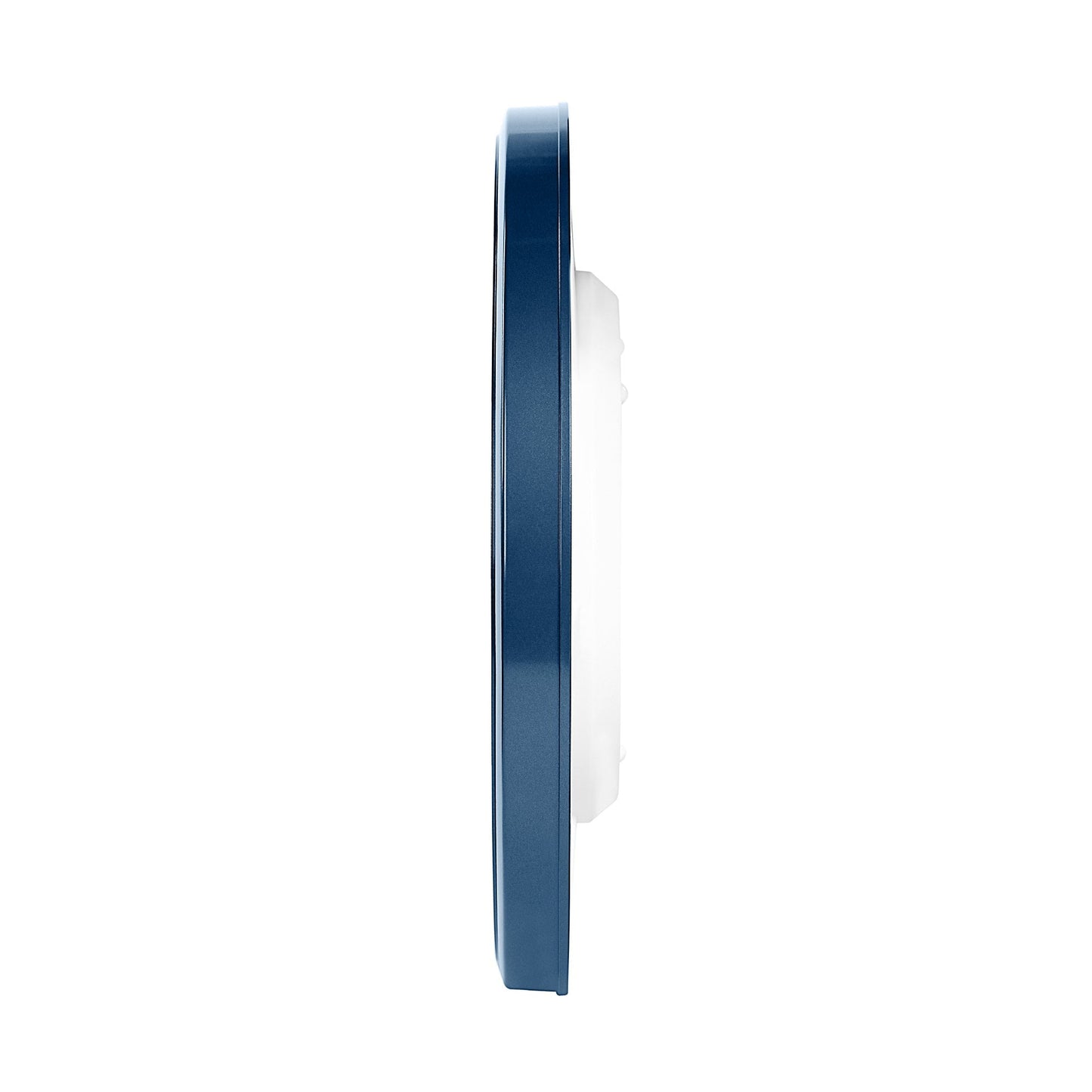 Round Blue Quartz Battery Wall Clock, Clear Numbers QHA019L