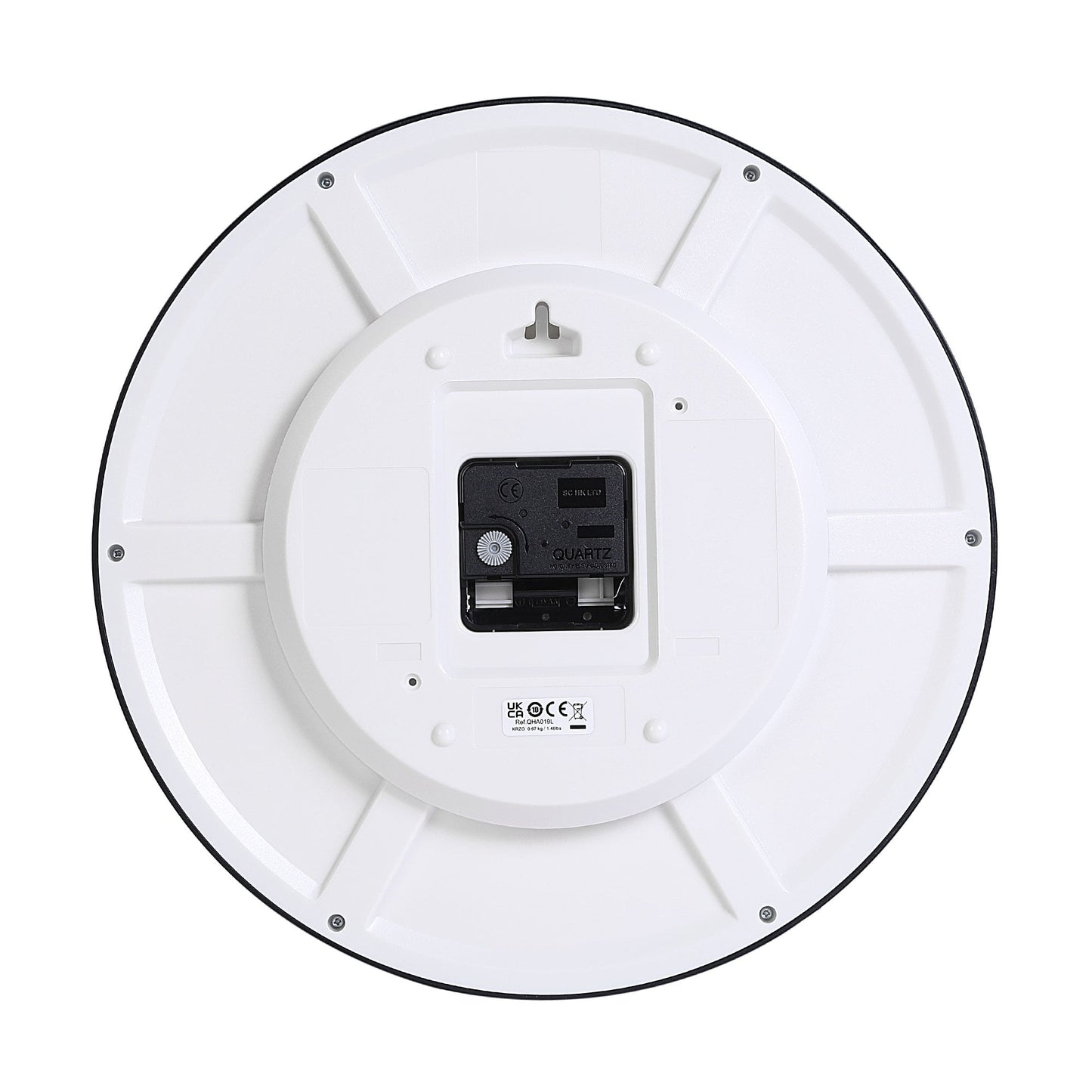 Round Blue Quartz Battery Wall Clock, Clear Numbers QHA019L