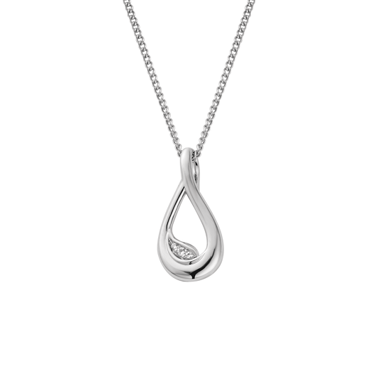 Silver and Gold Ladies Past, Present & Future Pendant 3SPPF963