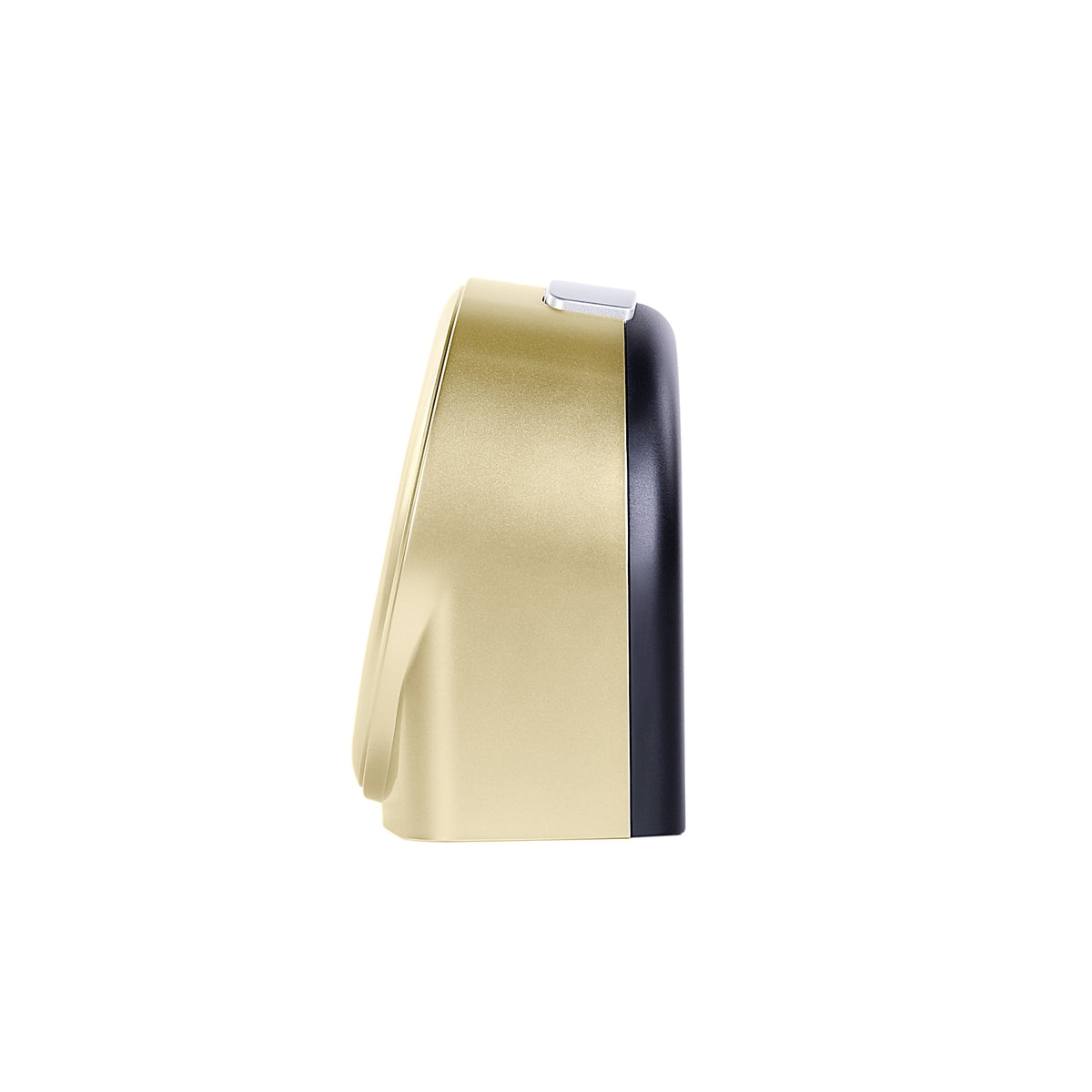 Gold Tone Silent Sweep Bedside Battery Alarm Clock with Light QHE211G