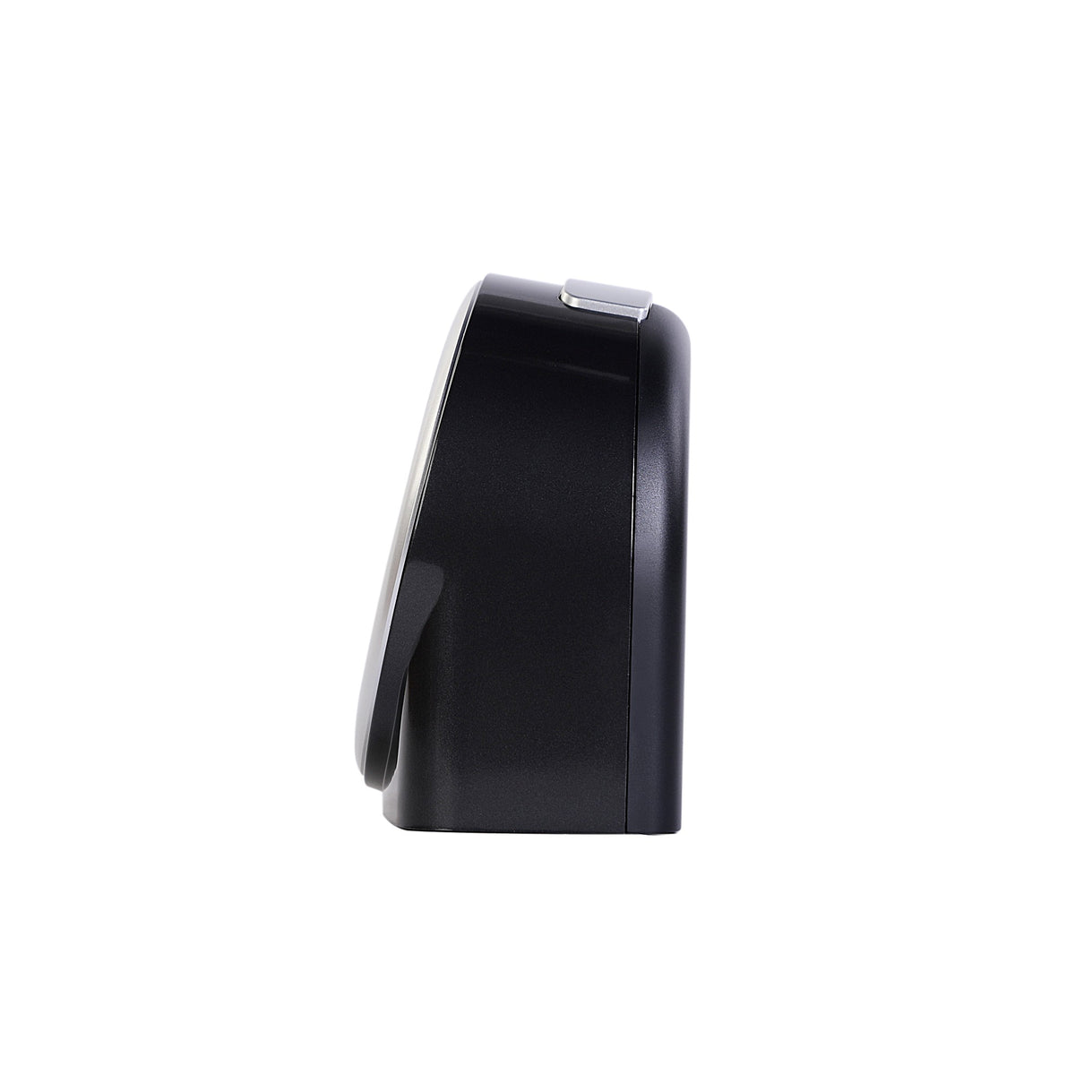 Black Silent Sweep Bedside Battery Alarm Clock with Light QHE211K