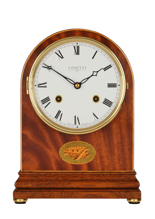 Mahogany Wooden 8 Day Bell Strike Mantel Clock Regency C4102S