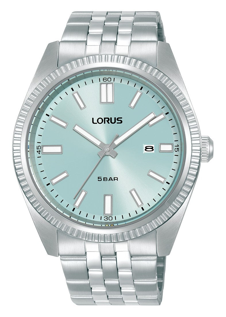 Gents Stainless Steel Everyday Watch on Bracelet with Date RH969QX9 Blue Dial