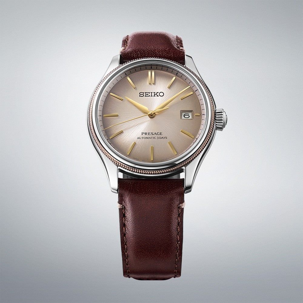 SPB529J1 Seiko Presage Gents Automatic Watch Classic Limited Edition in Shiracha Face