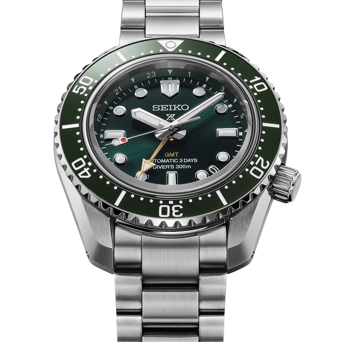Prospex Gents Steel Diver's Automatic GMT Watch, Pacific Green HBC001J1