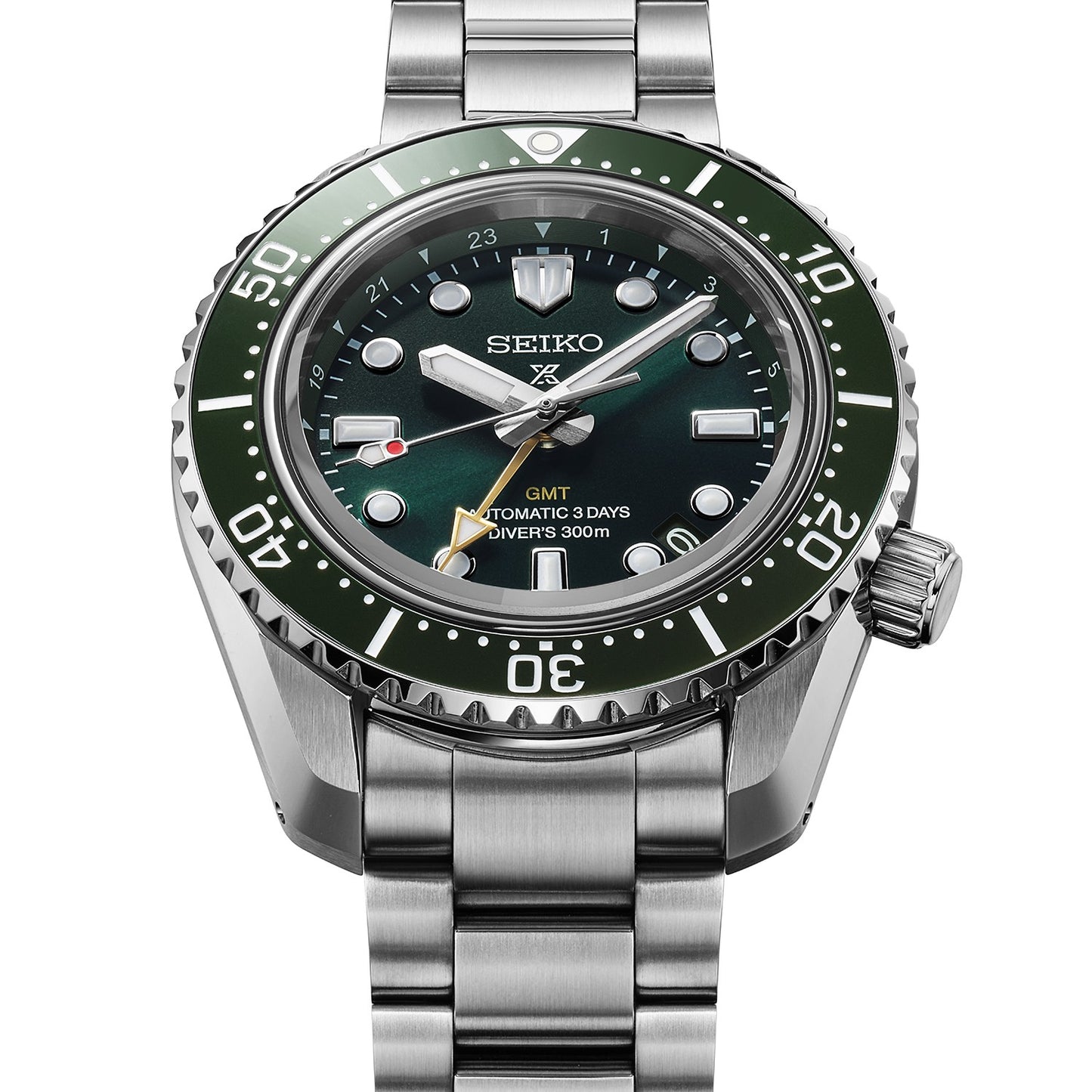 Prospex Gents Steel Diver's Automatic GMT Watch, Pacific Green HBC001J1