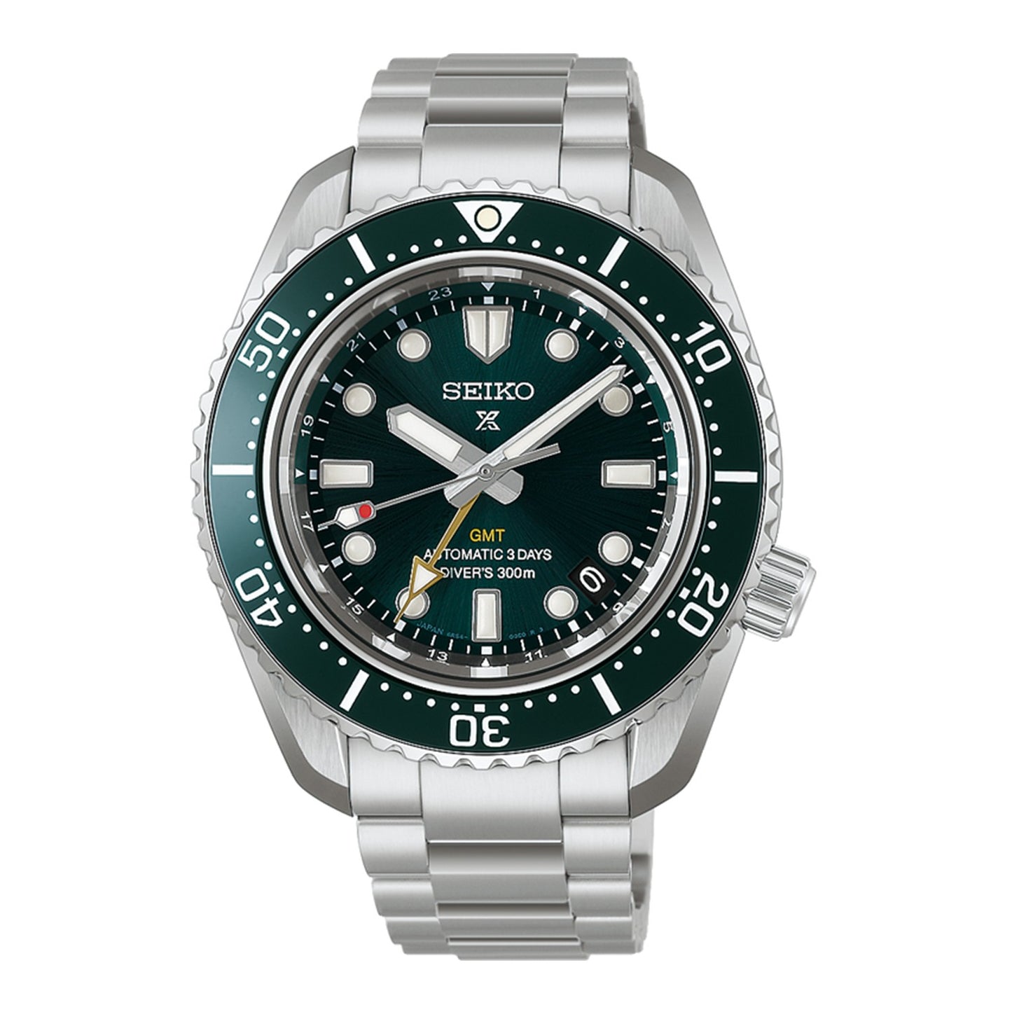 Prospex Gents Steel Diver's Automatic GMT Watch, Pacific Green HBC001J1