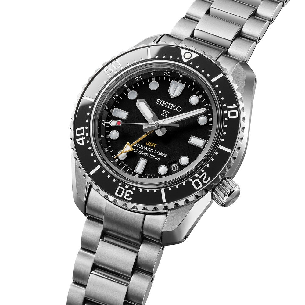Prospex Gents Steel GMT Diver's Automatic Watch on Bracelet, Oceanic Black HBC002J1