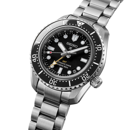 Prospex Gents Steel GMT Diver's Automatic Watch on Bracelet, Oceanic Black HBC002J1
