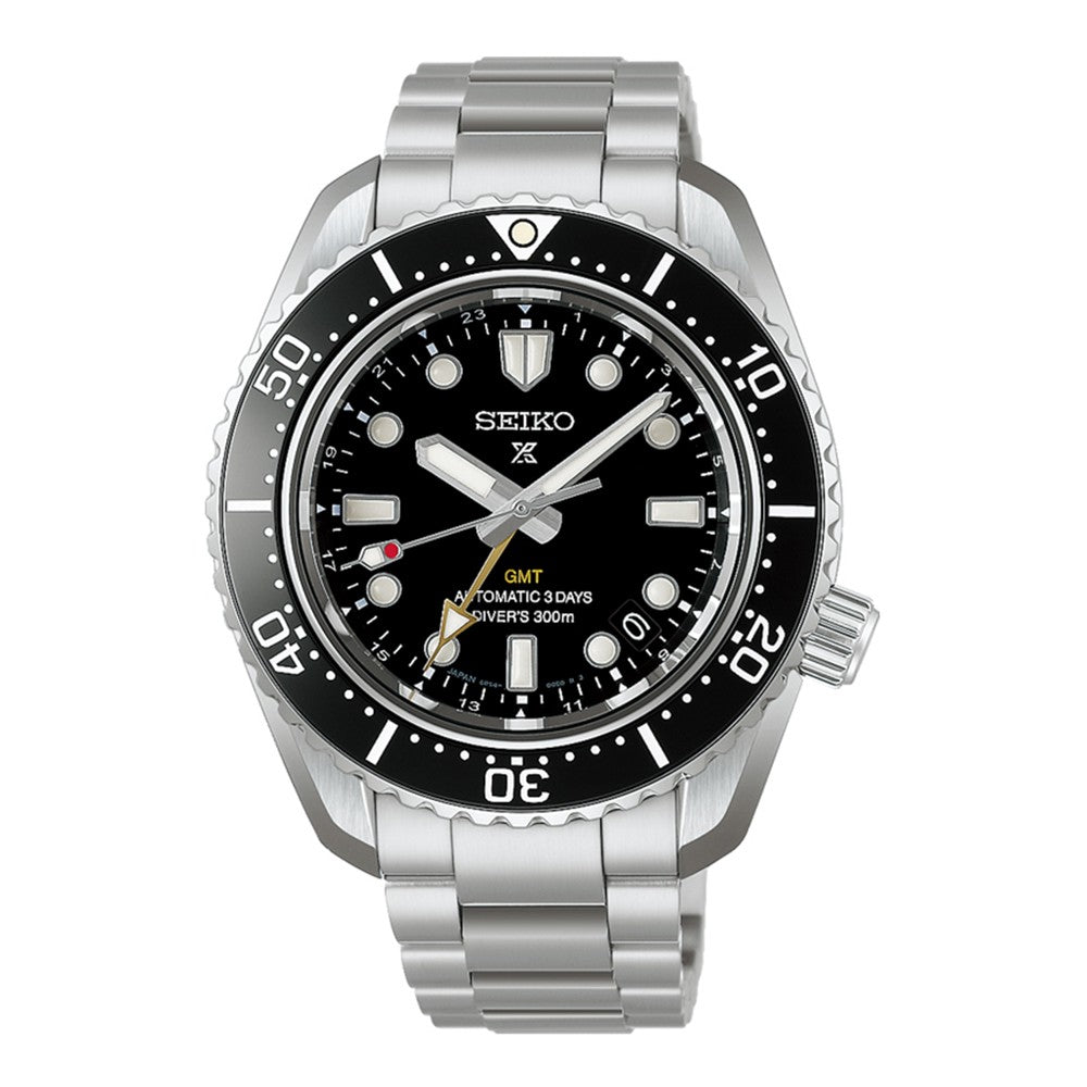 Prospex Gents Steel GMT Diver's Automatic Watch on Bracelet, Oceanic Black HBC002J1