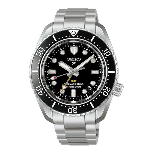 Prospex Gents Steel GMT Diver's Automatic Watch on Bracelet, Oceanic Black HBC002J1