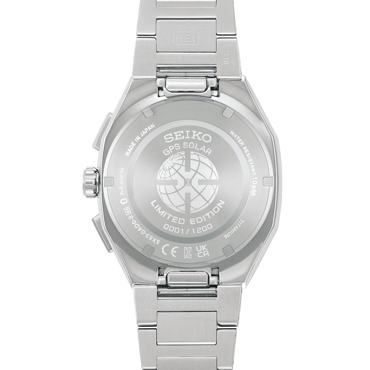 Gents Titanium GPS Solar Limited Edition Watch Crystal Green HAB005J1