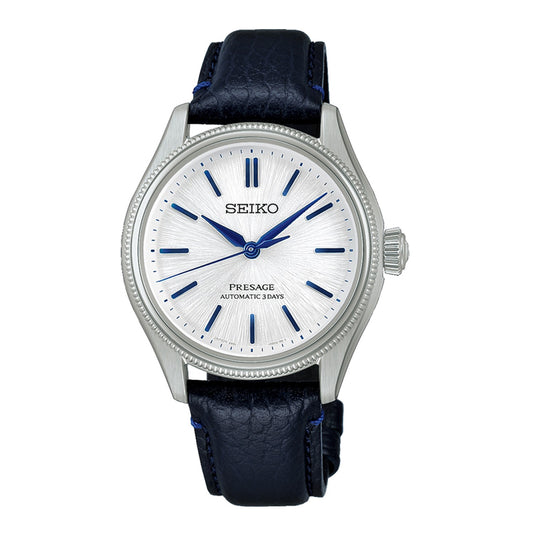 HCC004J1 SEIKO PRESAGE AUTOMATIC WATCH ON LEATHER STRAP LIMITED EDITION CLASSIC SERIES IN SHIRO-NERI