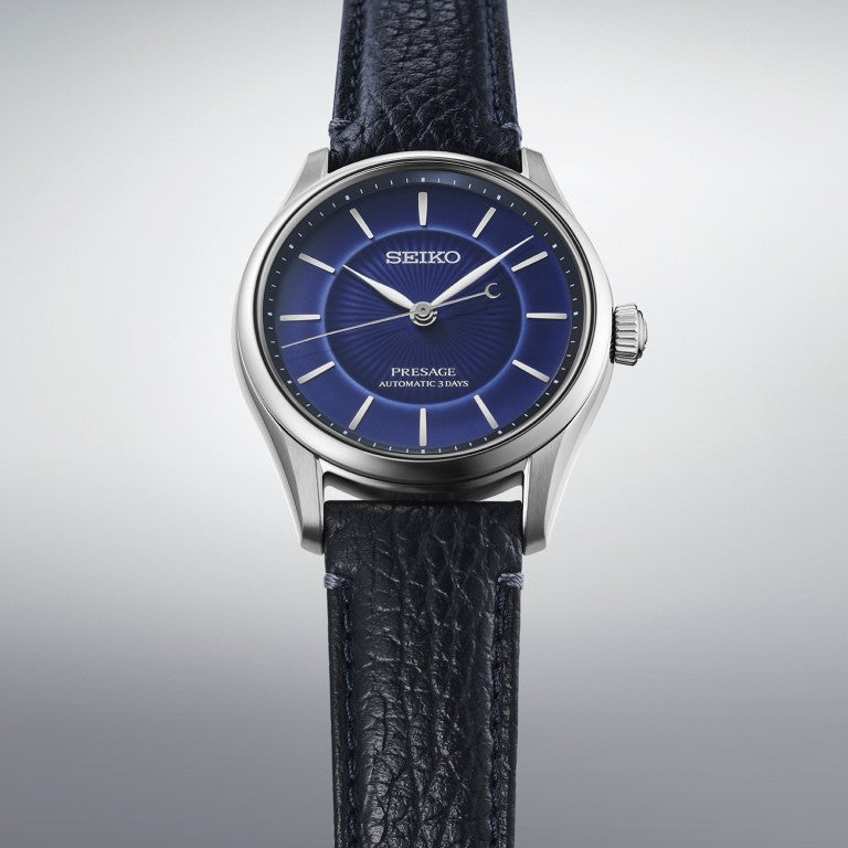 HCC007J1 Seiko Presage Gents Stainless Steel 145th Anniversary Limited Edition “Craftsmanship” Classic Series Arita Porcelain Watch in Ruri blue