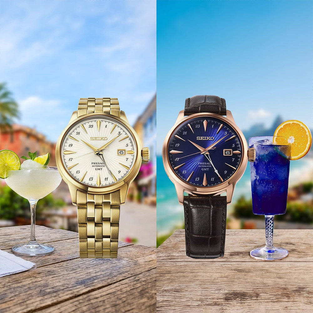 Presage GMT Automatic Watch Cocktail Time 'Daiquiri'  Limited Edition HCB004J1 Duet