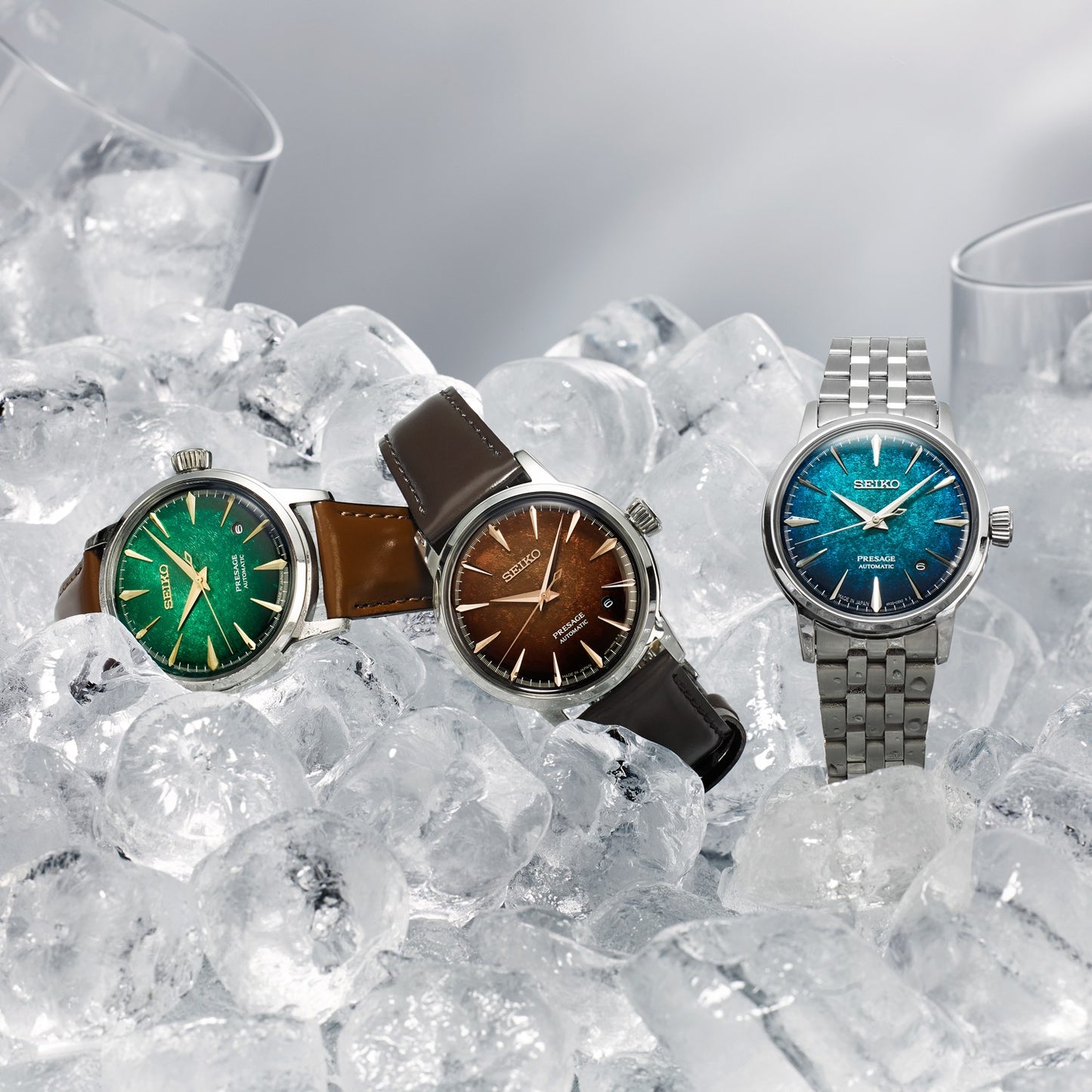 Presage Automatic Cocktail Time Watch 'Mint Mist' HCB002J1