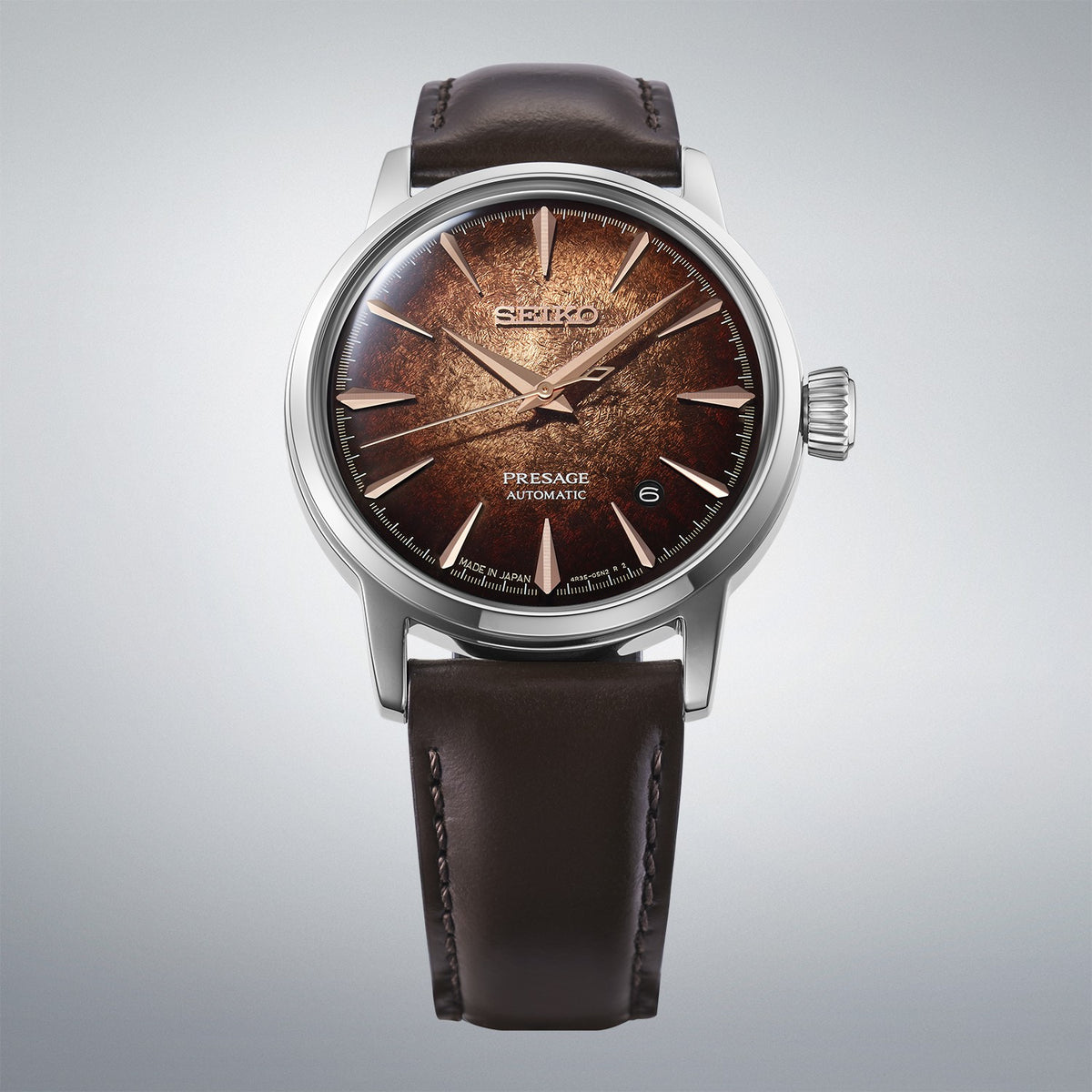 Presage Gents Automatic Cocktail Time Watch 'Whisky Mist' HCB003J1