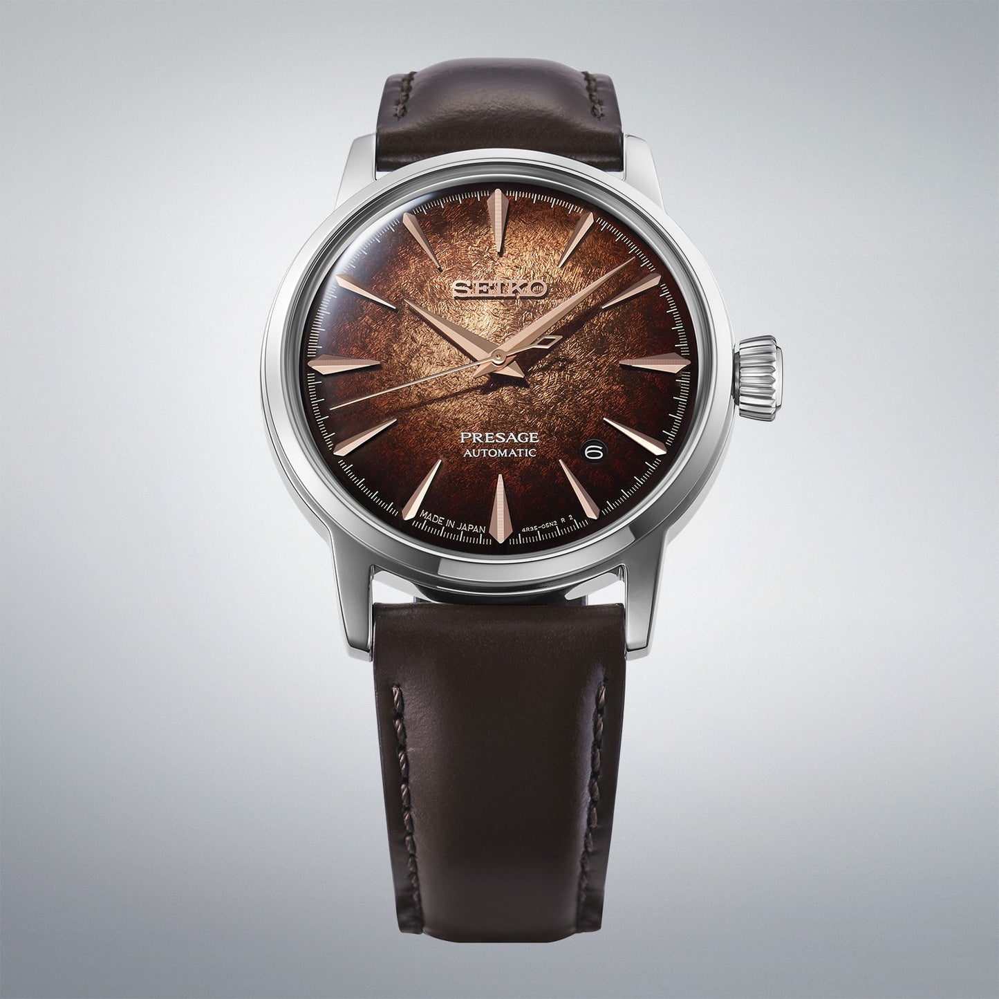 Presage Gents Automatic Cocktail Time Watch 'Whisky Mist' HCB003J1