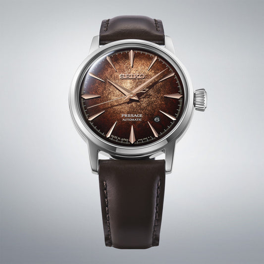 Presage Gents Automatic Cocktail Time Watch 'Whisky Mist' HCB003J1