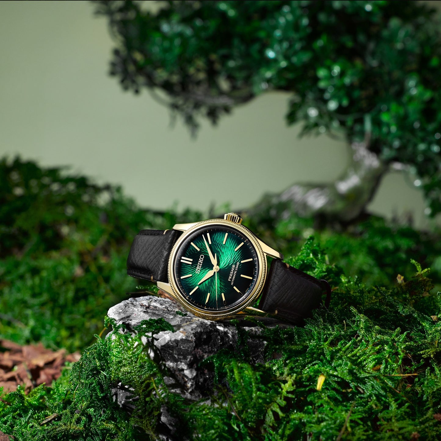 Presage Classic Series Limited Edition Automatic Watch in Matsuba-iro green HCC009J1