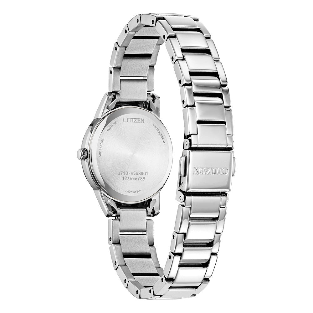 Ladies Stainless Steel Eco-Drive Watch on Bracelet FE1241-71Z
