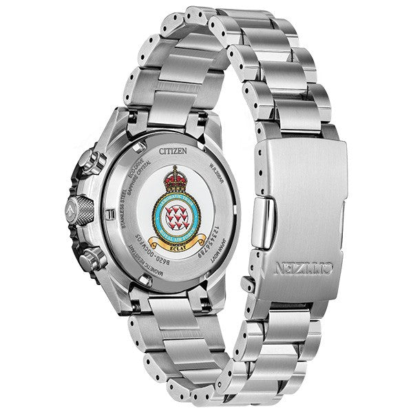 Gents Stainless Steel Eco-Drive Red Arrows Watch on Bracelet CA4666-56E