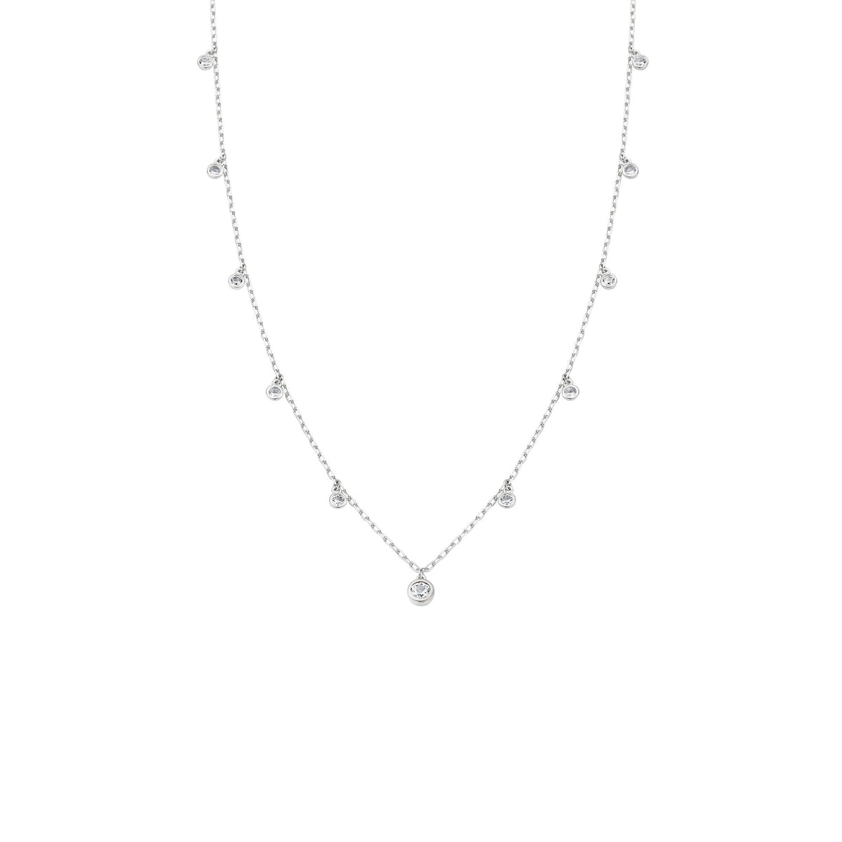 Silver and Gold Ladies Celebration Necklace 3SCEL935
