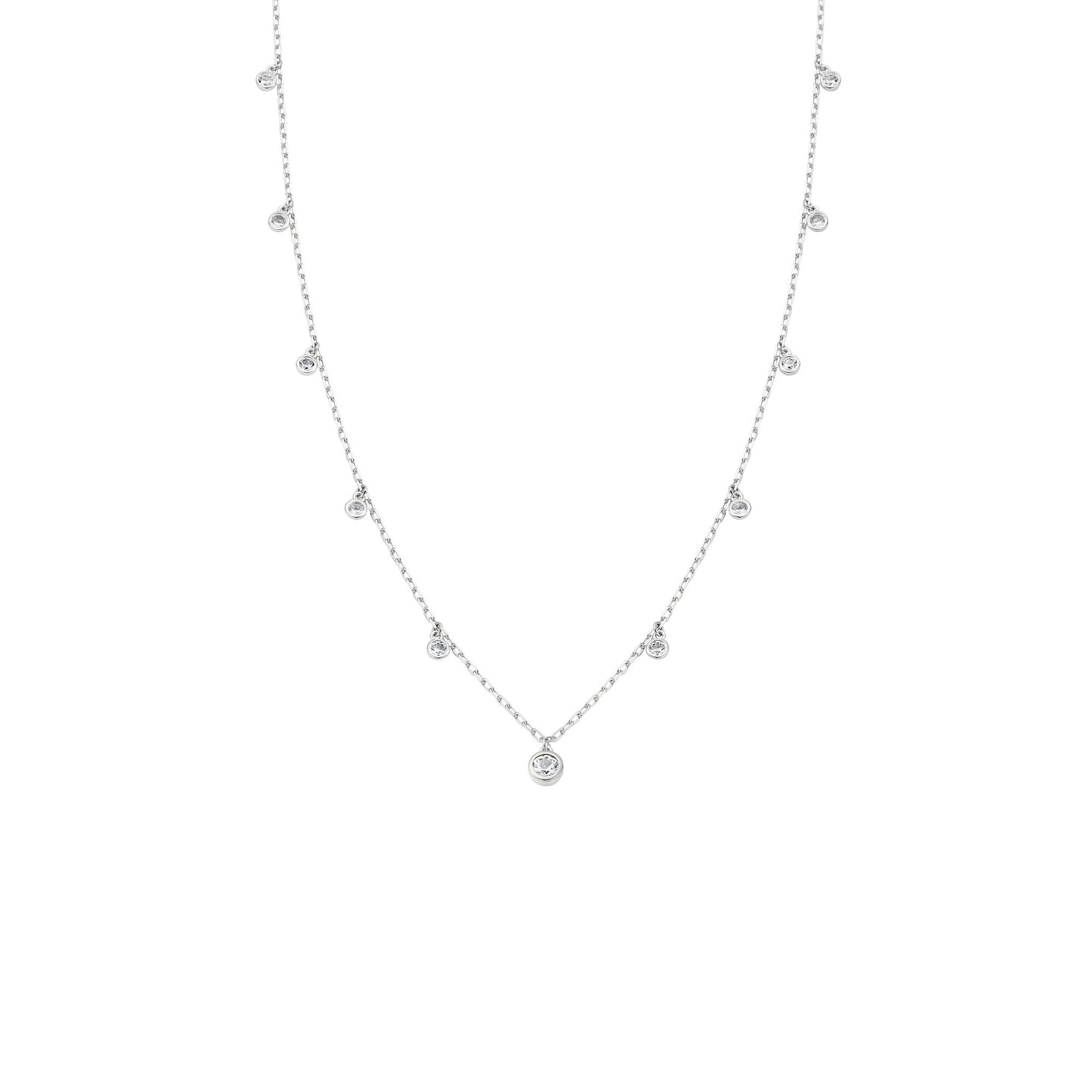 Silver and Gold Ladies Celebration Necklace 3SCEL935