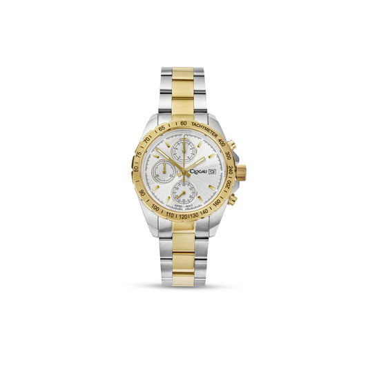 4S00057 Clogau Gents Stainless Steel Quartz Battery Chronograph Watch on Bracelet Brenig