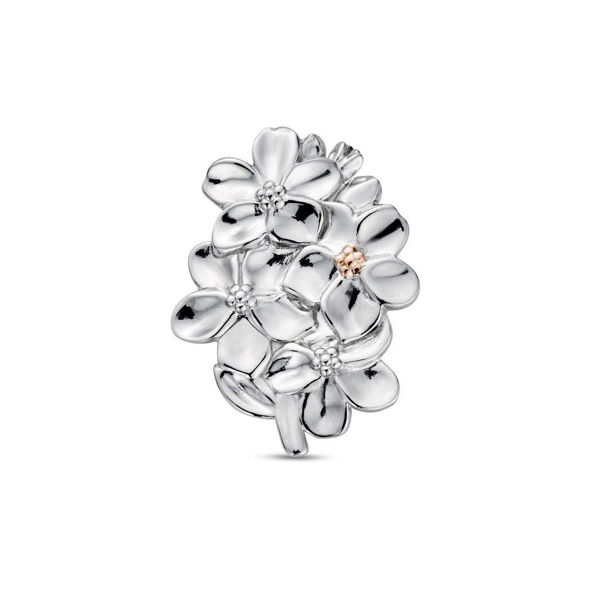 Silver & Gold Ladies Nature's Wonder Forget-Me-Not Brooch 3SNWO1412