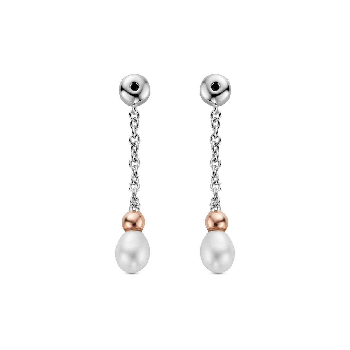 Silver and Gold Nature's Wonder Ladies Drop Ear Backs 3SNWO1408